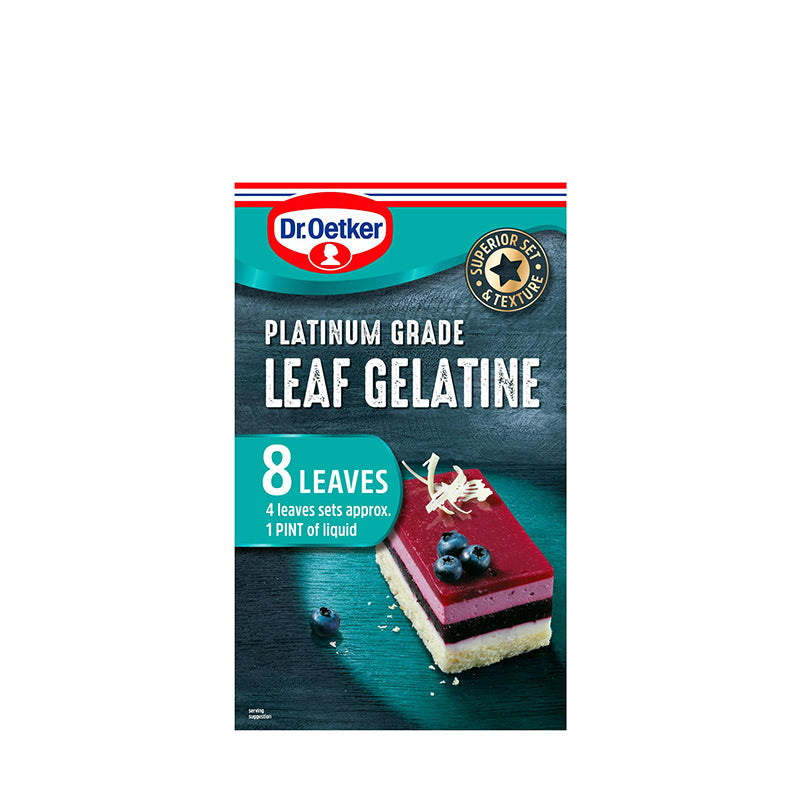 Dr. Oetker Platinum Grade Leaf Gelatine | 13g