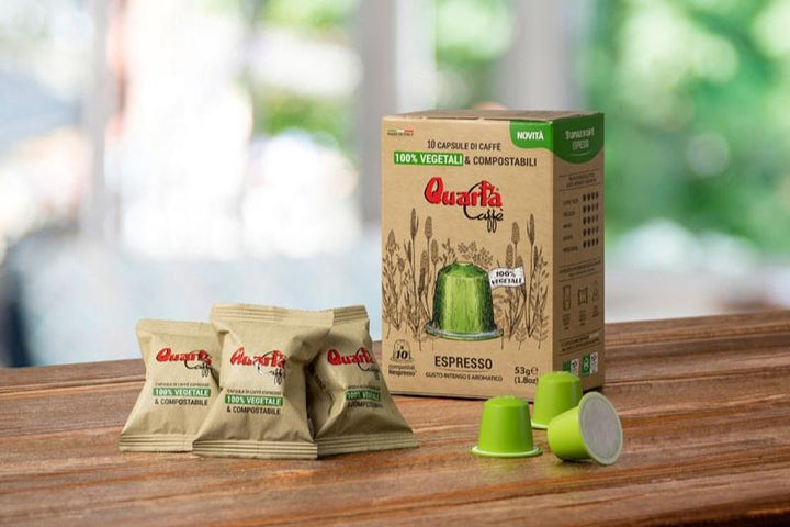 Quarta Caffè 100% Vegetable & Compostable Capsules | 10pcs