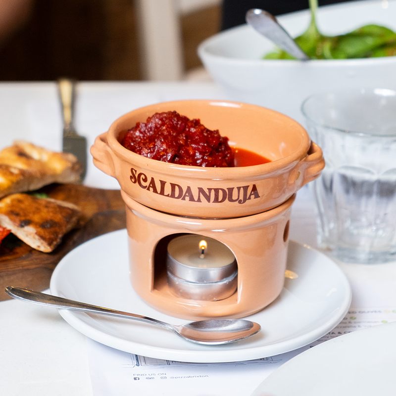 Scaldanduja “Tegamino” ceramic pan + Nduja 90gr jar