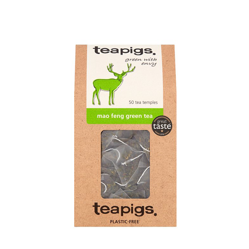 Teapigs Mao Feng Green Tea Temples | 50 x 2.5g