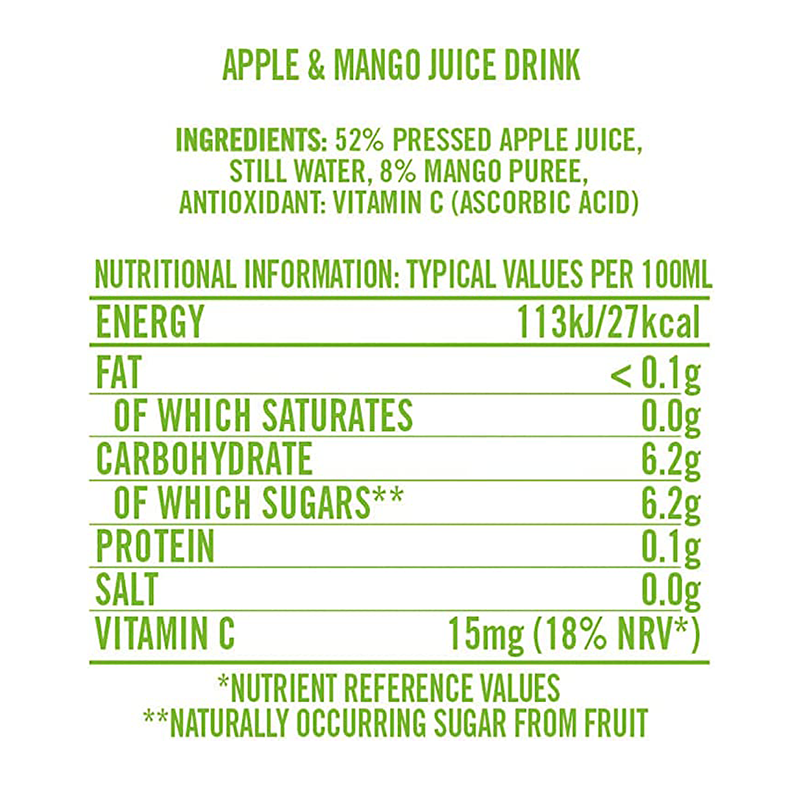 Cawston Press Apple & Mango Juice | Pack of 18 x 200ml