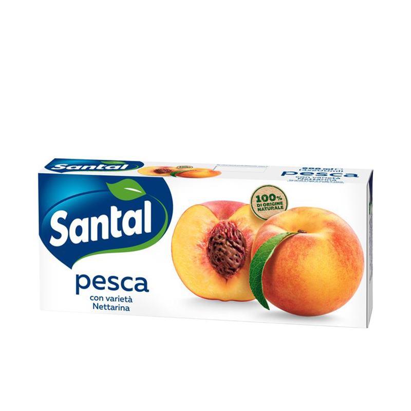 Santal fruit juice box Peach | 24 x 200ml